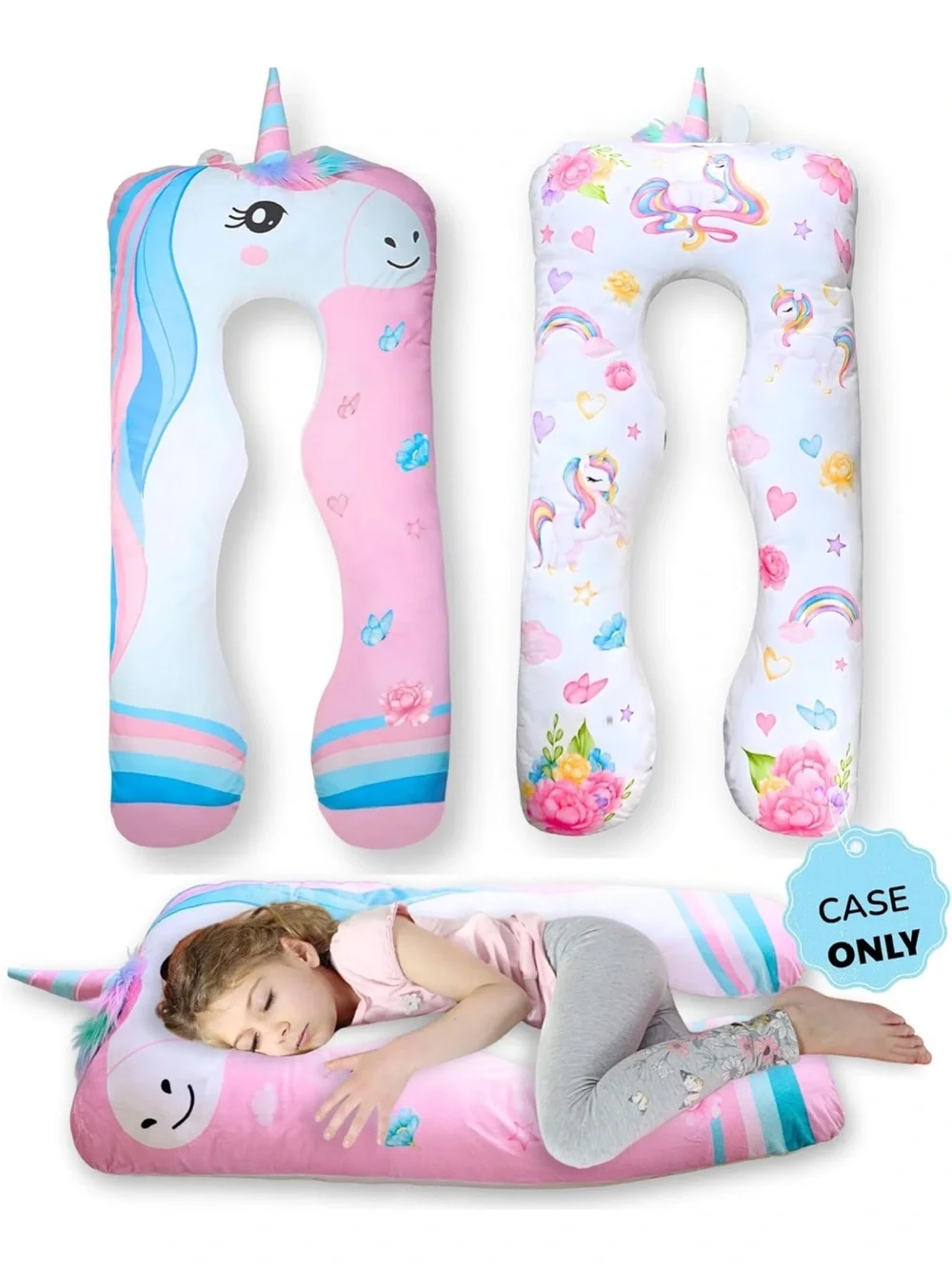 NWOT Lunamira Pillowcase Only – Original Replacement Body Pillow Cover, Unicorn